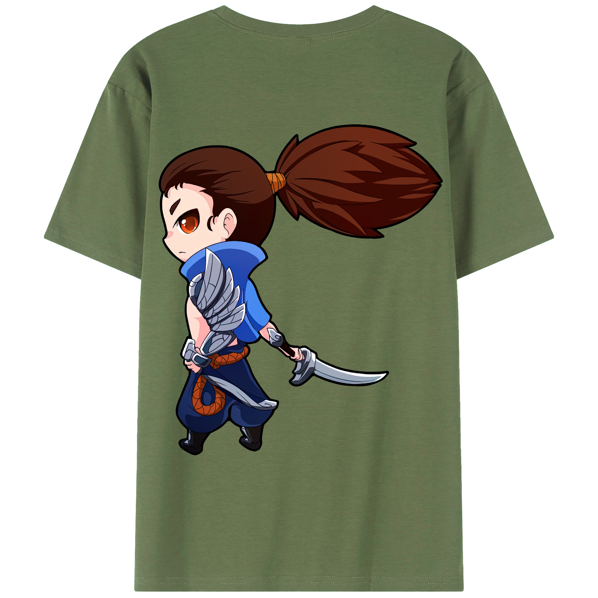 リーグ・オブ・レジェンド League of Legends LOL 綿100％ メンズ半袖Tシャツ（バックプリント） 通気性